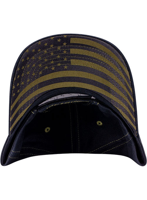 Talladega SuperSpeedway Military Americana Hat in Black - Underbrim View