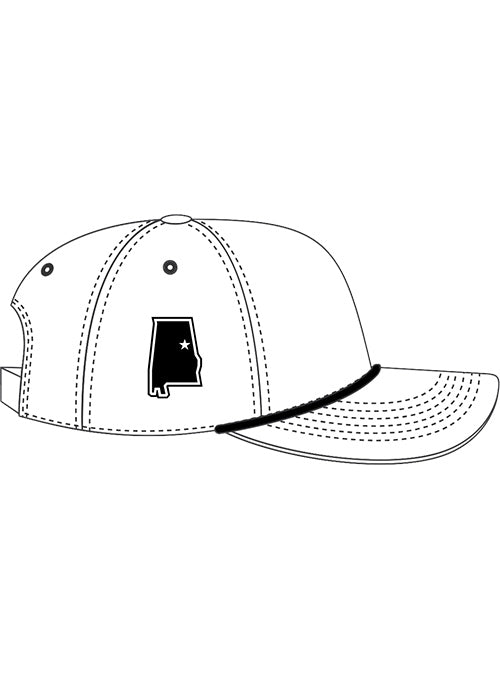 Talladega Superspeedway Hitch Rope Hat by '47 Brand In White - Right Side View Mockup