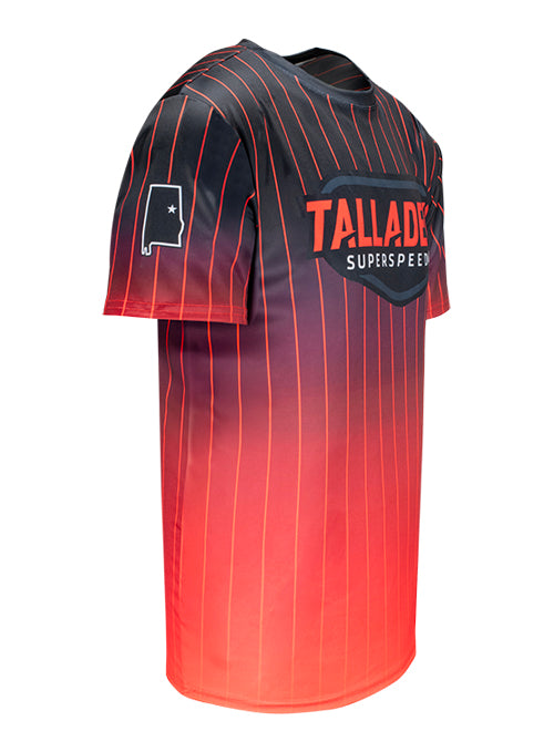 Talladega Superspeedway Sublimated Shirt in Red and Black - Front Right View