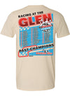 2026 Watkins Glen International Past Champions T-Shirt in Cream - Back View