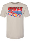 2026 Watkins Glen International Quadruple Header T-Shirt In Tan - Front View