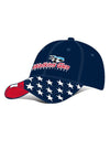 Watkins Glen Americana Hat in Red, White and Blue - Angled Left Side View