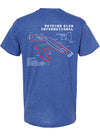 Watkins Glen Track Outline T-Shirt - Back View
