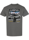 Tyler Reddick Daytona 500 Champion T-Shirt In Grey - Front View