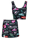 Ladies Miami Championship Weekend Sports Bra & Skort Bundle - Front View