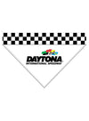 Daytona Checkered Bandana in White - Back View