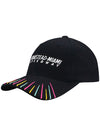 Youth Homestead Striped Hat in Black - Left Side View