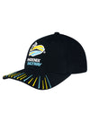 Youth Phoenix Striped Hat in Black - Left Side View