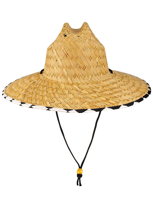 Chicago Straw Hat in Tan - Back View