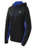 2023 Ladies Daytona 500 Sweatshirt in Black and Royal Blue - Front View