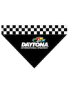 Daytona Checkered Bandana in Black - Front View