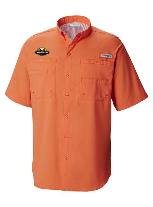 Phoenix NASCAR Championship Columbia PFG Tamiami™ Short Sleeve Shirt in Bright Nectar - Front View