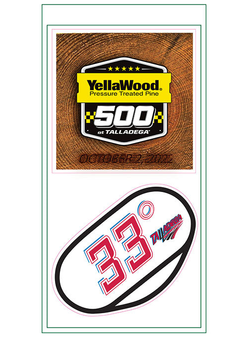 YellaWood 500 2 Pack Decal Set
