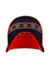 2023 Ladies Clash Distressed Slouch Hat in Orange - Underneath View