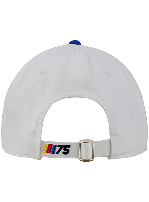 NASCAR 75th Anniversary Gamechanger Hat in Blue and White - Back View