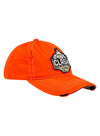 2023 Ladies Clash Distressed Slouch Hat in Orange - Right Side View