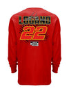 2022 Championship Long Sleeve T-Shirt in Red - Back View