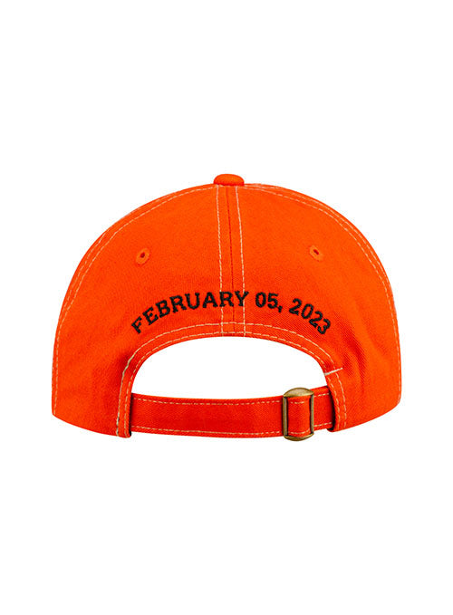 2023 Ladies Clash Distressed Slouch Hat in Orange - Back View
