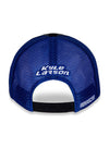 Kyle Larson Sponsor Hat in Dark Grey and Blue - Back View