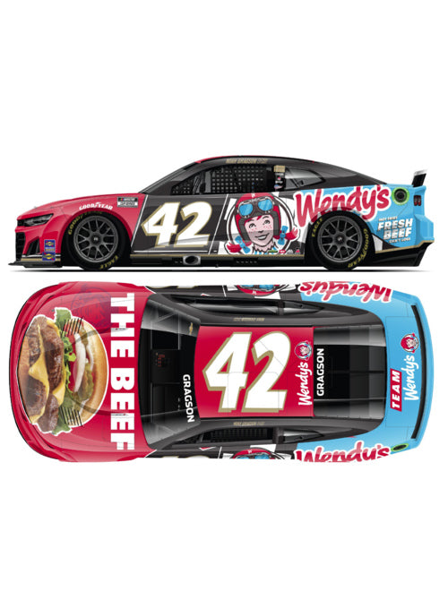 2023 Noah Gragson Wendy's 1:24 Diecast - Duel Sided View