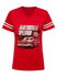 2022 Ladies Martinsville Speedway 75th Anniversary T-Shirt in Red- Front View