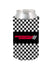 Martinsville 12 oz Checkered Can Cooler - Front View