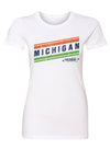 Ladies Michigan Striped T-Shirt