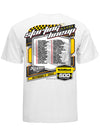 2022 YellaWood 500 Starting Lineup T-Shirt in White - Back View
