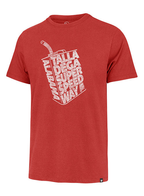 Talladega Superspeedway '47 Brand Gas Can T-Shirt in Red - Front View