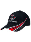 Youth Iowa Razor Hat in Black and Red - Angled Left Side View