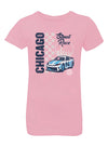 Youth Girls Chicago Street Race Car T-Shirt
