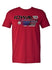 2024 Iowa Speedway Triple Header T-Shirt in Red - Front View