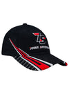 Youth Iowa Razor Hat in Black and Red - Angled Right Side View