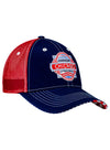 Chicago Street Race Americana Hat in Red and Blue - Angled Right Side View