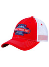 2024 Grant Park 165 Mesh Hat in Red and White - Angled Left Side View