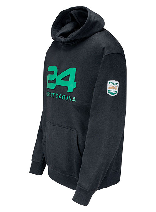 Rolex 24 at Daytona Embossed Hoodie - Angled Left Side View