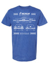Michigan International Speedway Car Blueprint T-Shirt