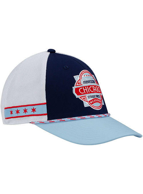 2023 Chicago Street Race Rope Hat in Blue - Angled Right Side View