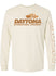 Daytona International Speedway Logo Long Sleeve Shirt In Tan - Front View