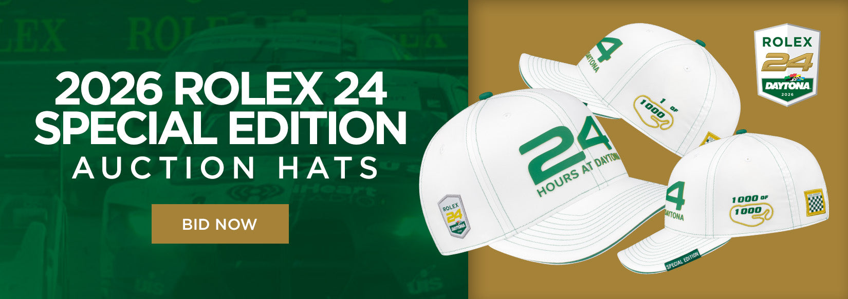 2026 Rolex 24 Special Edition Auction Hats BID NOW