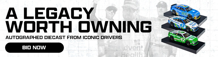 A Legacy Worth Owning Autographed Diecast Auction From Iconic Drivers BID NOW