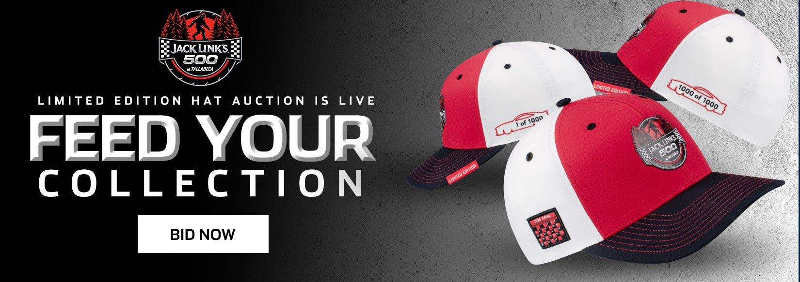 Jack LInk's 500 Limited Edition Hat Auction Is Live FEED YOUR COLLECTION BID NOW