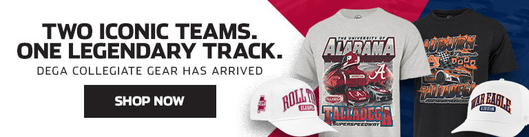 Two Iconic Teams. One Legendary Track. Dega Collegiate Gear Has Arrived SHOP NOW