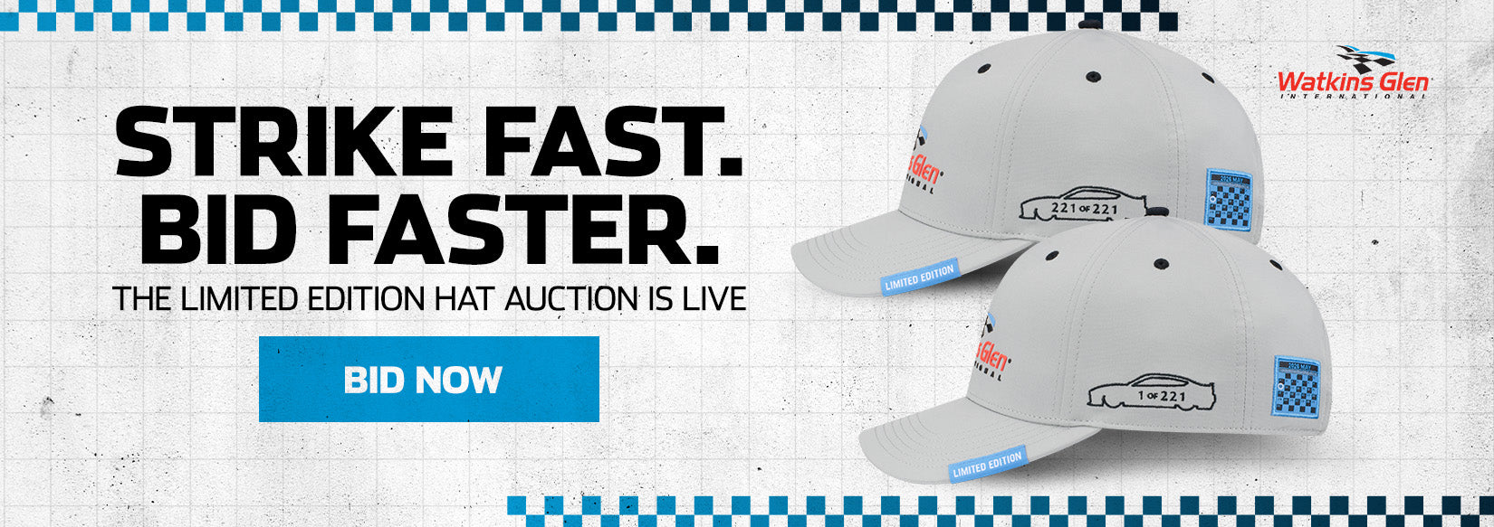 Strike Fast. Bid Faster. The Limited Edition Hat Auction Is Live BID NOW