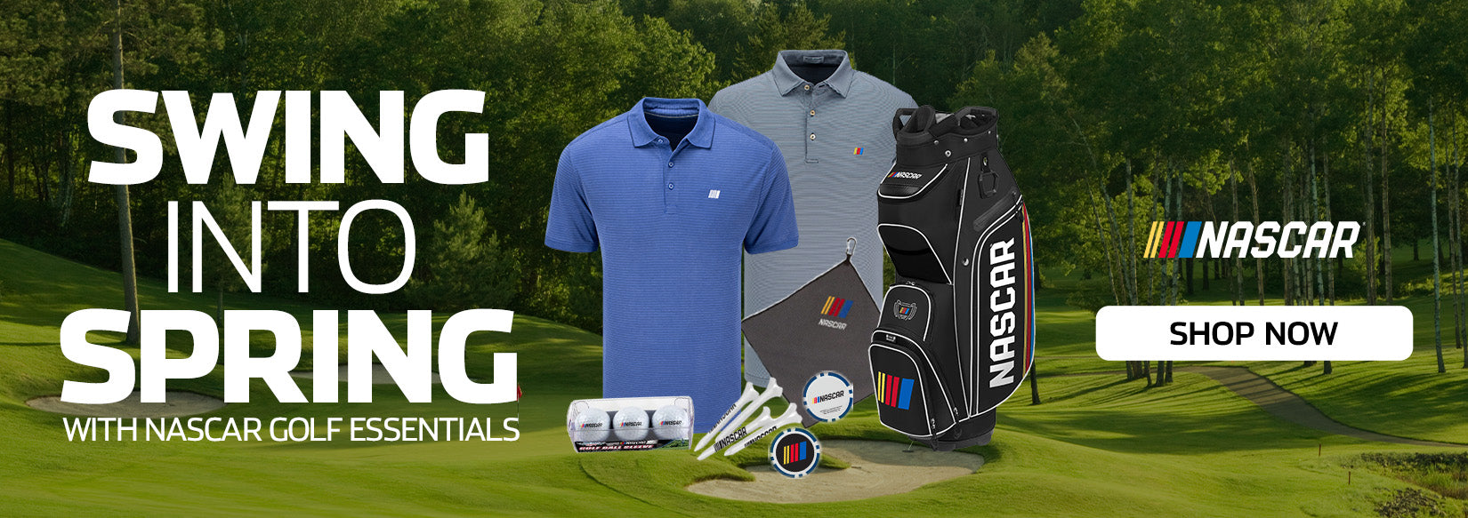 Swing Into Spring With NASCAR Golf Essentials SHOP NOW
