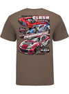 2026 Bowman Gray Triple Header T-Shirt in Brown - Back View