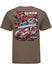 2026 Bowman Gray Triple Header T-Shirt in Brown - Back View