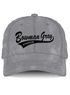 Ladies Bowman Gray Stadium Denim Track Hat - Front View