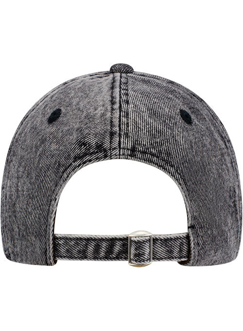 Ladies Bowman Gray Stadium Denim Track Hat in Grey - Back View