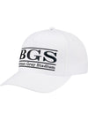 Bowman Gray Stadium The Game Stripe Hat in White - Front Left View